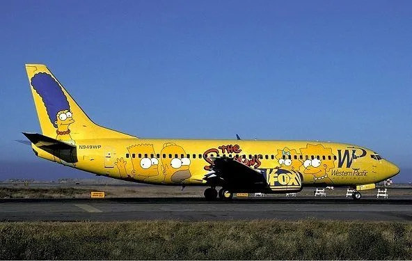 Avión los simpson