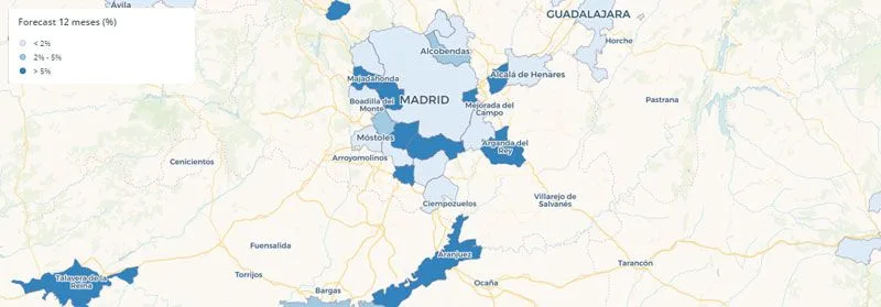 El 54 % de los municipios más poblados de España estabilizará el precio de la vivienda en 2020